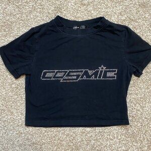 Cosmic t-shirt crop top